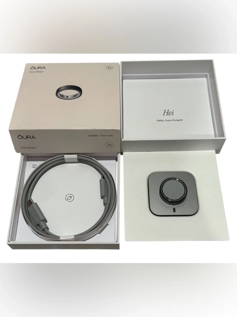 Oura Ring Stealth Black Gen 4 Sz. 14 - Picture 2 of 6